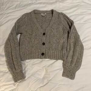 beige cropped sweater